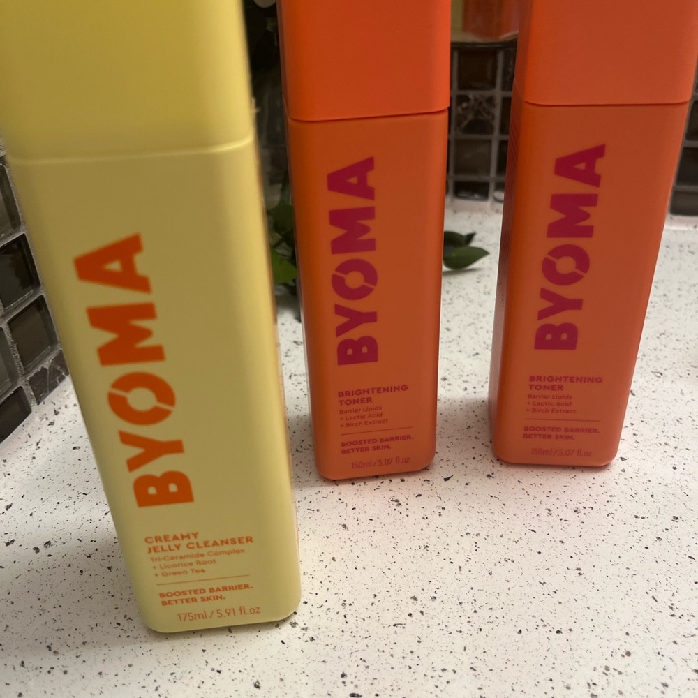 BYOMA Creamy Jelly Cleanser and Brightening Toner Set